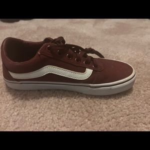 burgundy vans